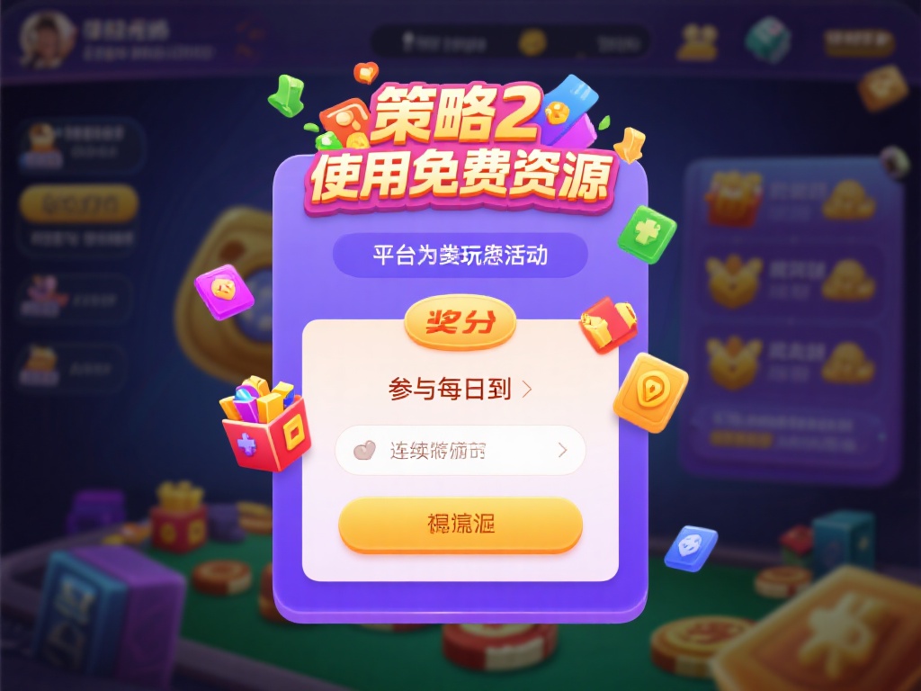 策略二：充分使用免费资源
平台还为常规玩家设计了