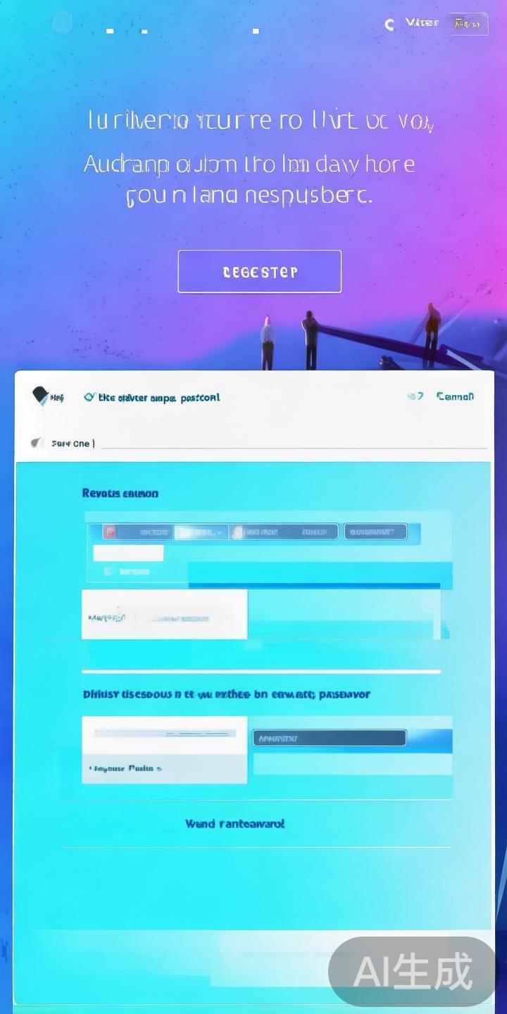 第二步：注册账户
点击首页右上角的“注册”按钮，